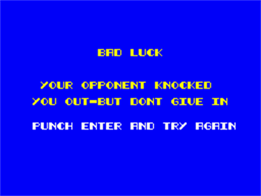 KnockOut! - Screenshot - Game Over Image