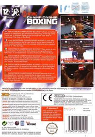 Showtime Championship Boxing - Box - Back Image