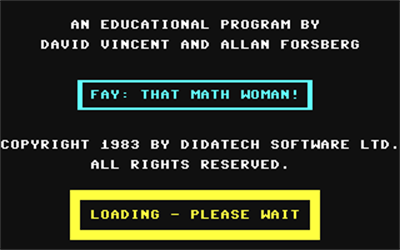 Fay: That Math Woman! - Screenshot - Game Title Image