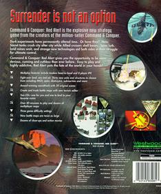 Command & Conquer: Red Alert - Box - Back Image