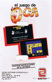 El juego de la Oca - Box - Back Image