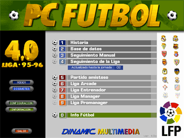 PC Futbol 4.0 - Screenshot - Game Select Image