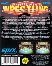 Championship Wrestling - Box - Back Image