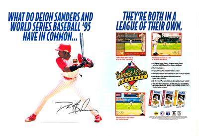 World Series Baseball '95 - Advertisement Flyer - Front Image