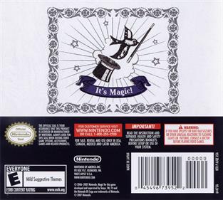 Master of Illusion - Box - Back Image