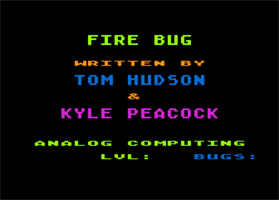 Fire Bug - Screenshot - Game Title Image