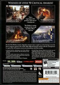 The Witcher: Enhanced Edition - Box - Back Image