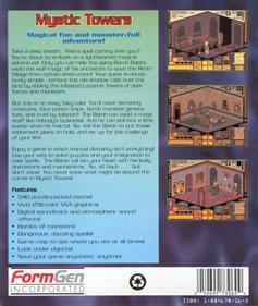 Mystic Towers - Box - Back Image