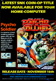 Psycho Soldier - Advertisement Flyer - Front Image