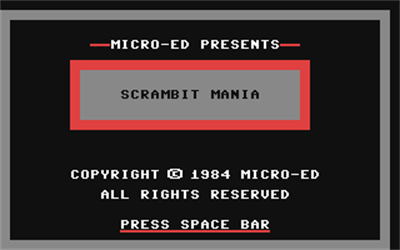 Scrambit Mania - Screenshot - Game Title Image