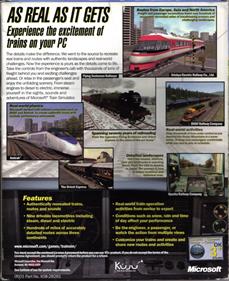 Microsoft Train Simulator - Box - Back Image