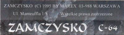 Zamczysko - Box - Back Image