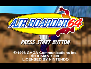 Airboarder 64 - Screenshot - Game Title Image