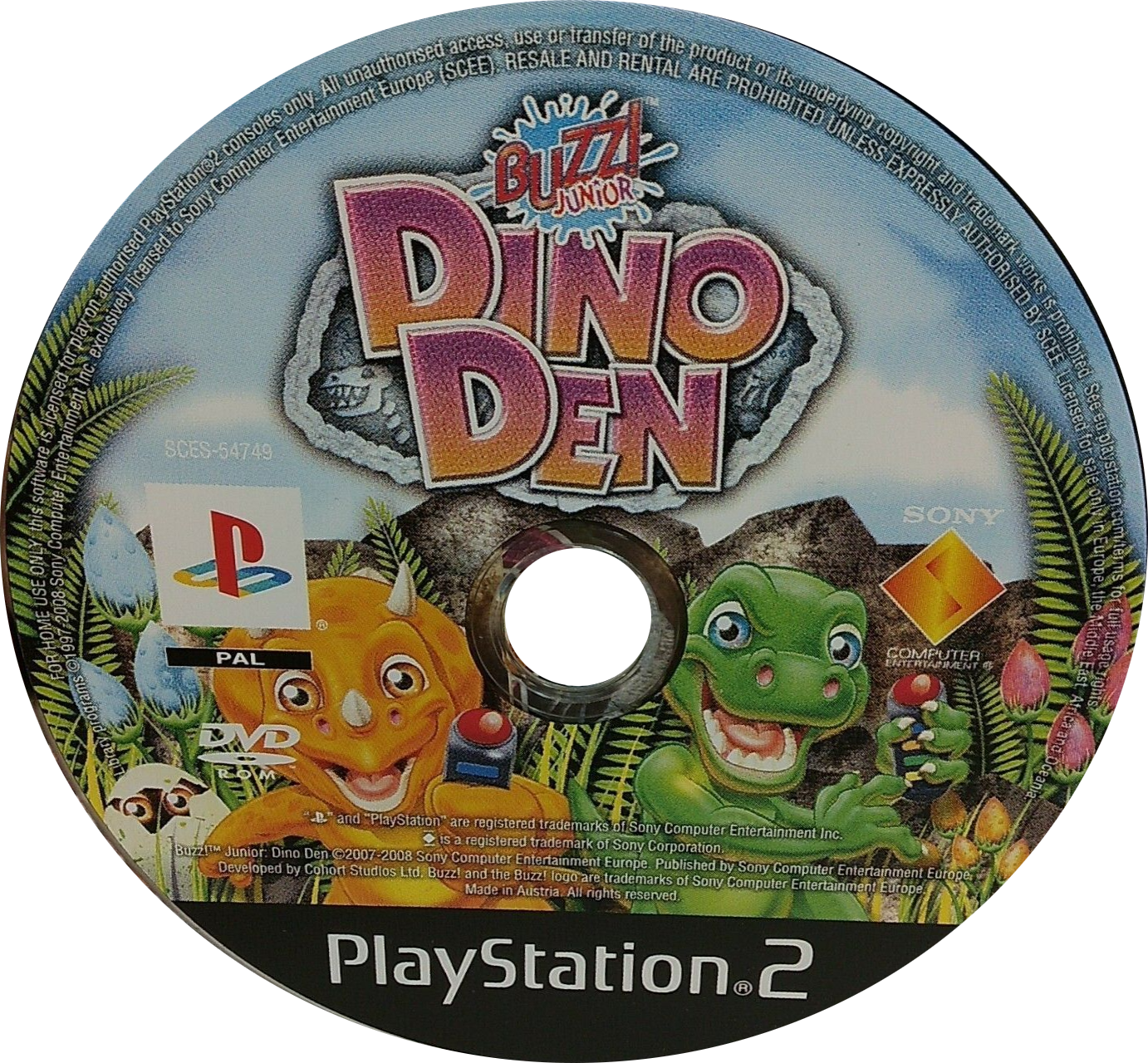 PS2 Buzz Junior Dino Den