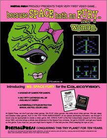 Ms. Space Fury - Advertisement Flyer - Front Image