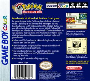 Pokémon Trading Card Game - Box - Back - Reconstructed Image