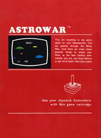 Astro War - Box - Back Image