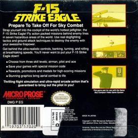 F-15 Strike Eagle - Box - Back Image