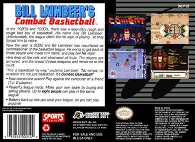 Bill Laimbeer's Combat Basketball - Box - Back Image