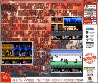 Enter Double Dragon - Fanart - Box - Back Image