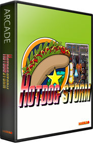 Hotdog Storm - Box - 3D Image