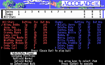 HardBall! - Screenshot - Game Select Image