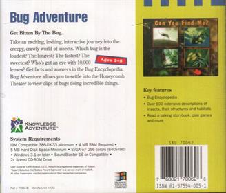 Bug Adventure - Box - Back Image