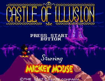 Castle of Illusion Starring Mickey Mouse - Screenshot - Game Title