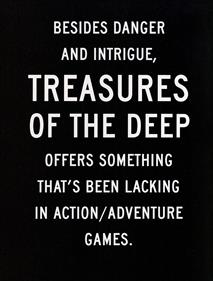 Treasures of the Deep - Advertisement Flyer - Front Image