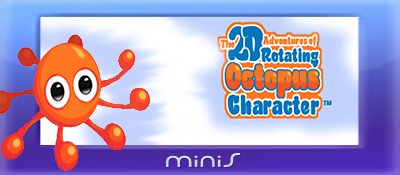 The 2D Adventures of Rotating Octopus Character - Banner