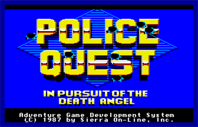 Police Quest: In Pursuit of the Death Angel - Screenshot - Game Title Image