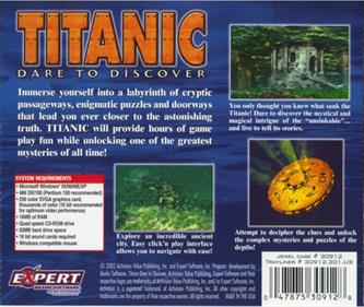 Titanic: A Mysterious Undersea Adventure - Box - Back Image