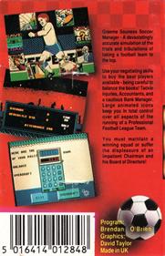 Graeme Souness Soccer Manager - Box - Back Image