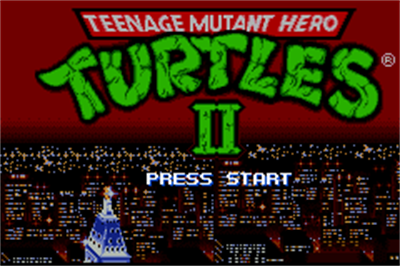 Teenage Mutant Ninja Turtles 2 - Screenshot - Game Title Image