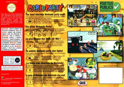 Mario Party - Box - Back Image