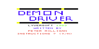 Demon Driver - Screenshot - Game Title Image