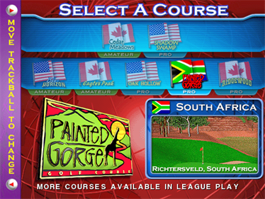 Golden Tee Fore! 2005 Extra - Screenshot - Game Select Image