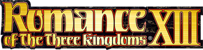 Romance of the Three Kingdoms XIII - Clear Logo Image