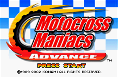 Motocross Maniacs Advance - Screenshot - Game Title Image