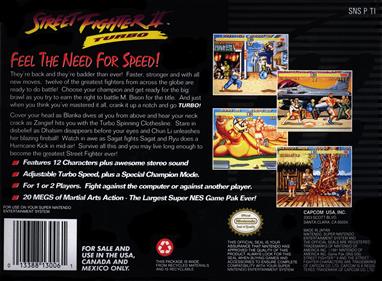 Street Fighter II Turbo - Box - Back Image