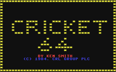 Cricket 64 - Screenshot - Game Title Image