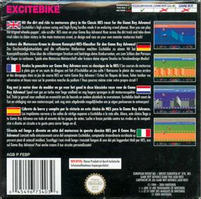 Classic NES Series: Excitebike - Box - Back Image