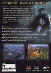 Heroes of Annihilated Empires - Box - Back Image