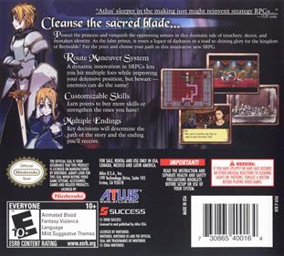 Rondo of Swords - Box - Back Image