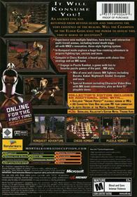 Mortal Kombat: Deception Kollector's Edition (Bonus Disc) - Box - Back Image