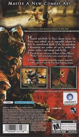 Prince of Persia: Revelations - Box - Back Image