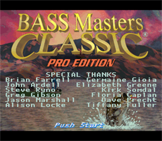 Bass Masters Classic: Pro Edition - Screenshot - Game Title Image