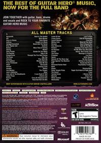 Guitar Hero Smash Hits - Box - Back Image