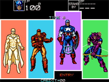 Captain America and the Avengers - Screenshot - Game Select Image
