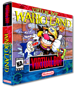 Virtual Boy Wario Land - Box - 3D Image